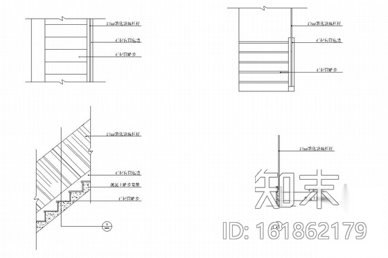 现代简约风格四层花园别墅装修图（含实景照片）cad施工图下载【ID:161862179】