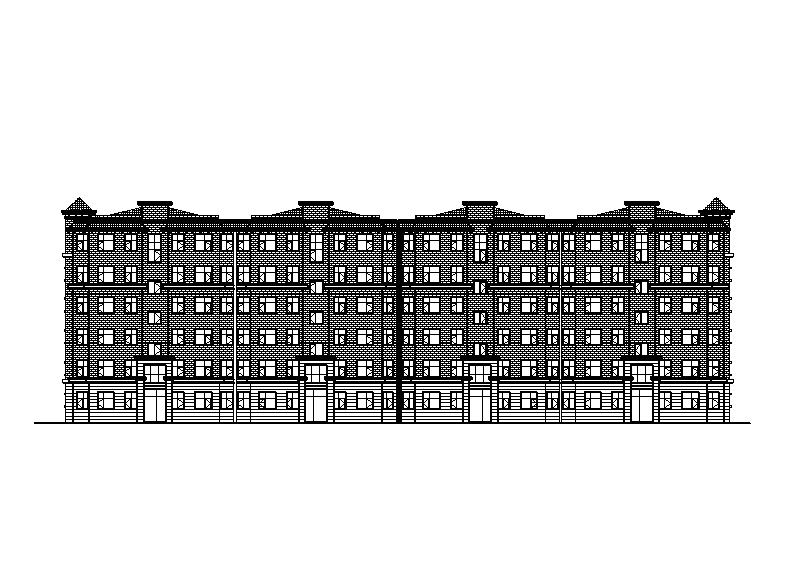 [宁夏]多层框架结构商住楼建筑施工图全套专业图纸施工图下载【ID:166218106】