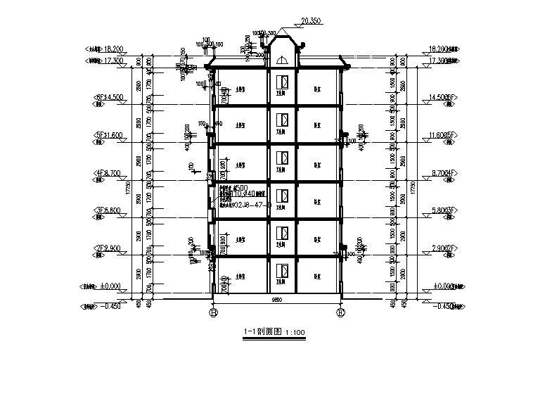 [宁夏]多层框架结构商住楼建筑施工图全套专业图纸cad施工图下载【ID:149776168】