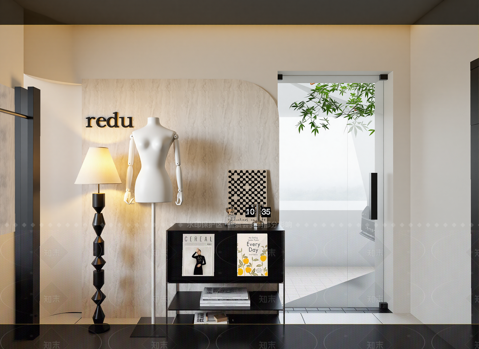 现代服装展厅3D模型下载【ID:1214994881】