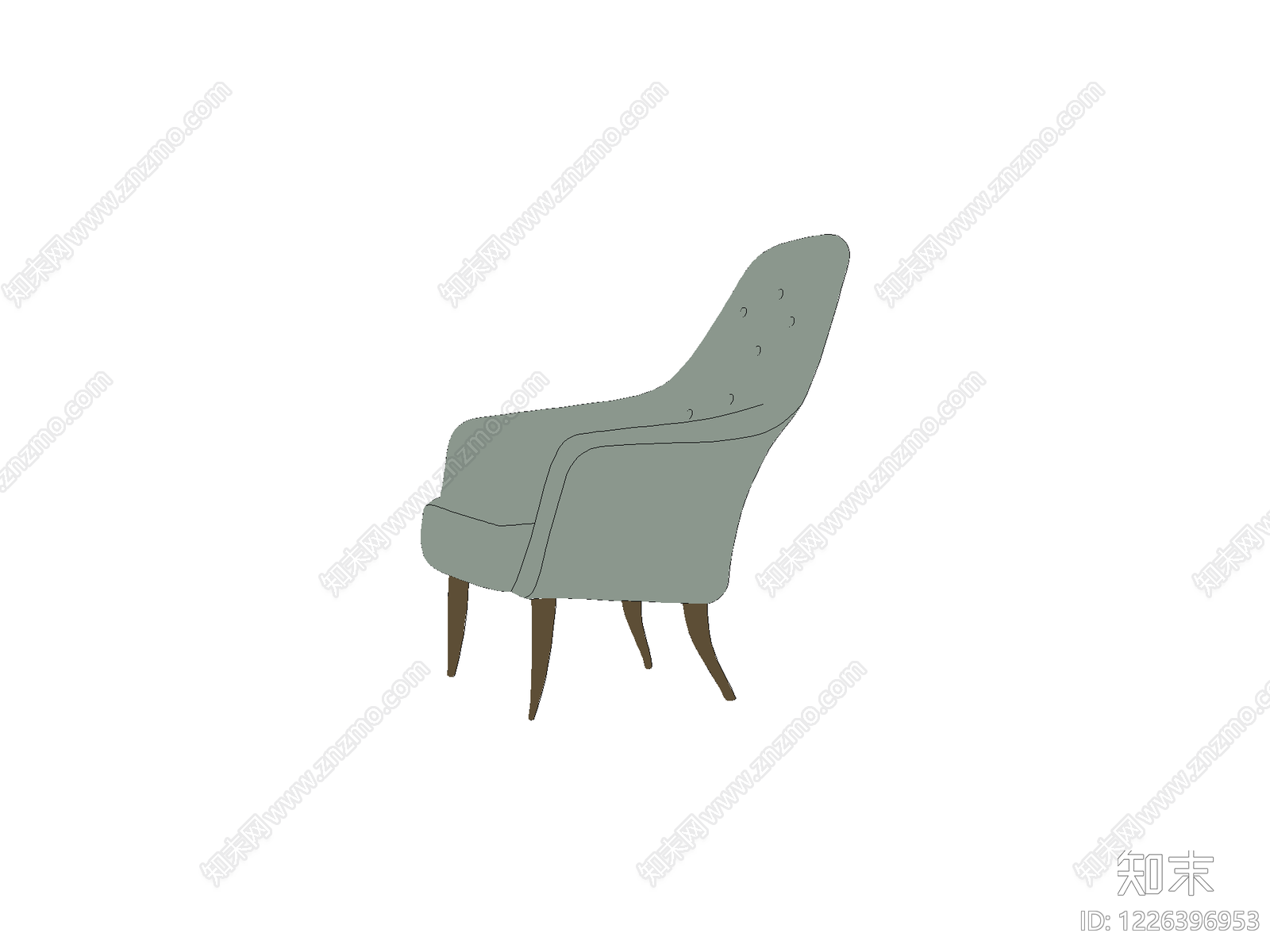 椅子cad施工图下载【ID:1226396953】