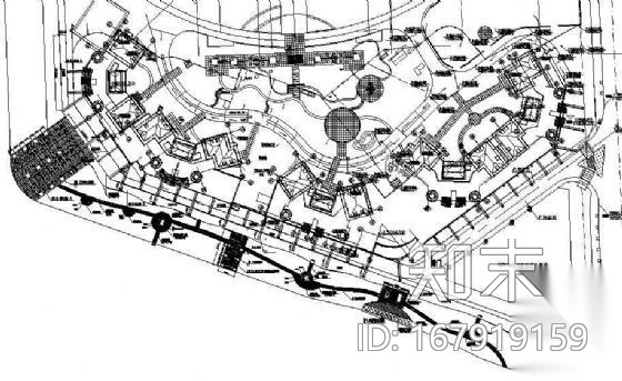 某世纪村总图土建总平面cad施工图下载【ID:167919159】