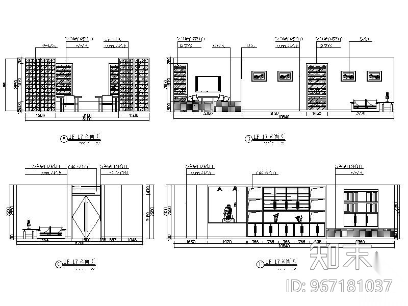 [上海]某办公室室内装修图cad施工图下载【ID:967181037】