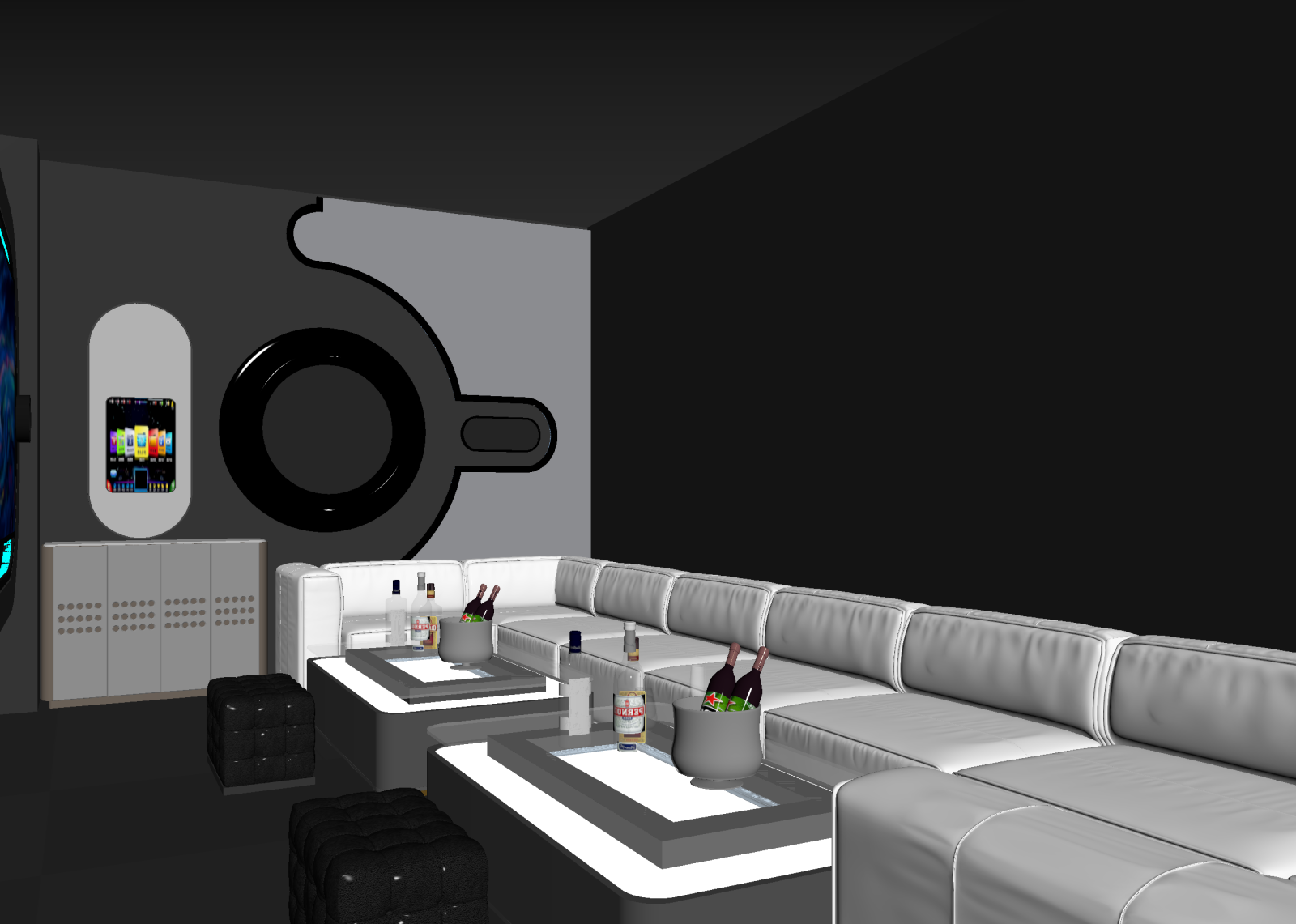现代酒吧3D模型下载【ID:1214416805】