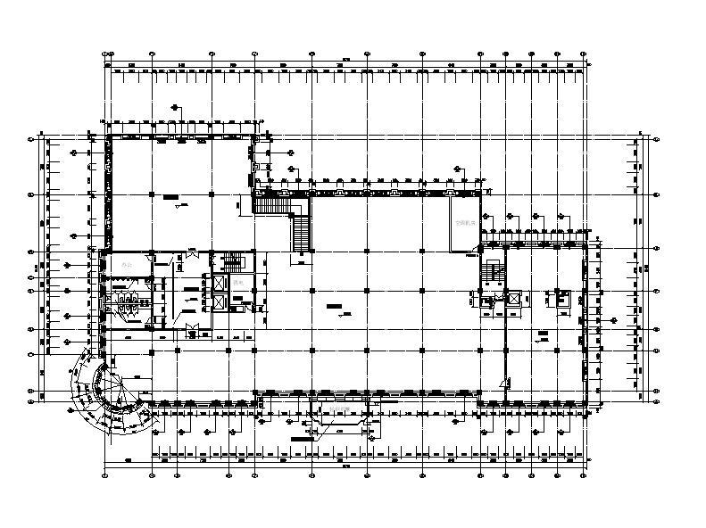 [上海]高层对称式布局酒店综合体建筑施工图（含效果图）cad施工图下载【ID:151528149】