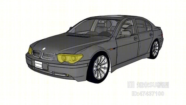 跑车SU模型下载【ID:517981130】