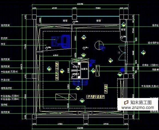 服装专卖店施工图施工图下载【ID:76948208】