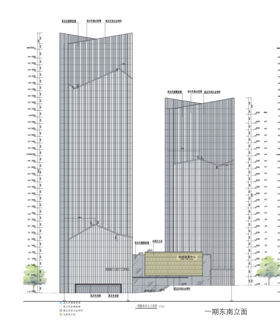 [广东]现代风格高层甲级办公楼及SOHO公寓、商业建筑设...cad施工图下载【ID:165422194】