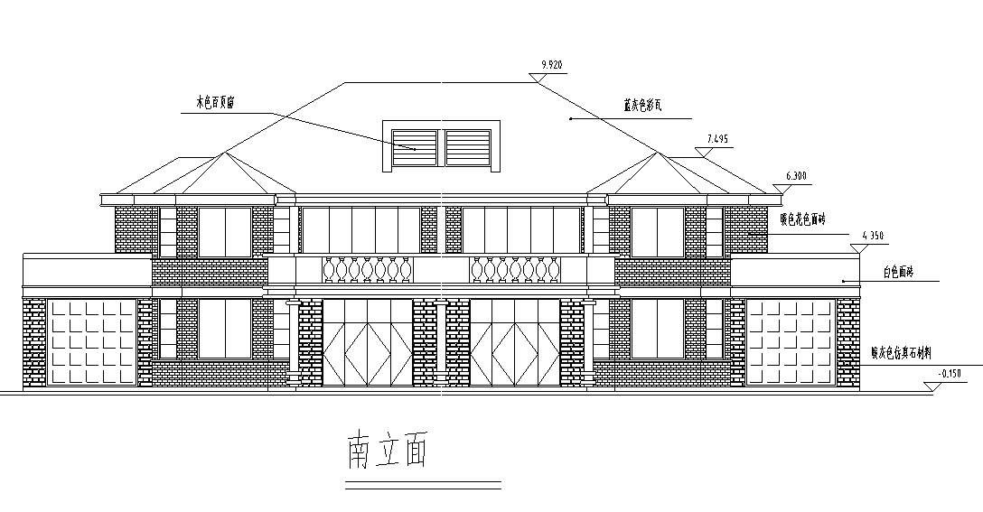 两户双联式别墅建筑设计文本（包含效果图+CAD）cad施工图下载【ID:165752170】