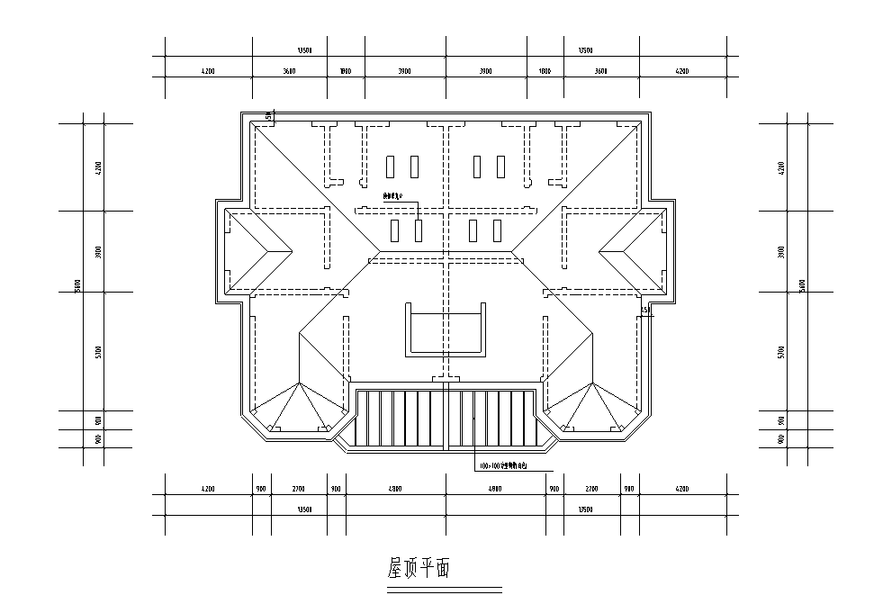 两户双联式别墅建筑设计文本（包含效果图+CAD）cad施工图下载【ID:165752170】