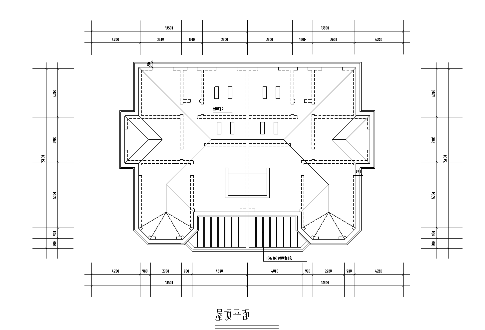 两户双联式别墅建筑设计文本（包含效果图+CAD）cad施工图下载【ID:150023182】