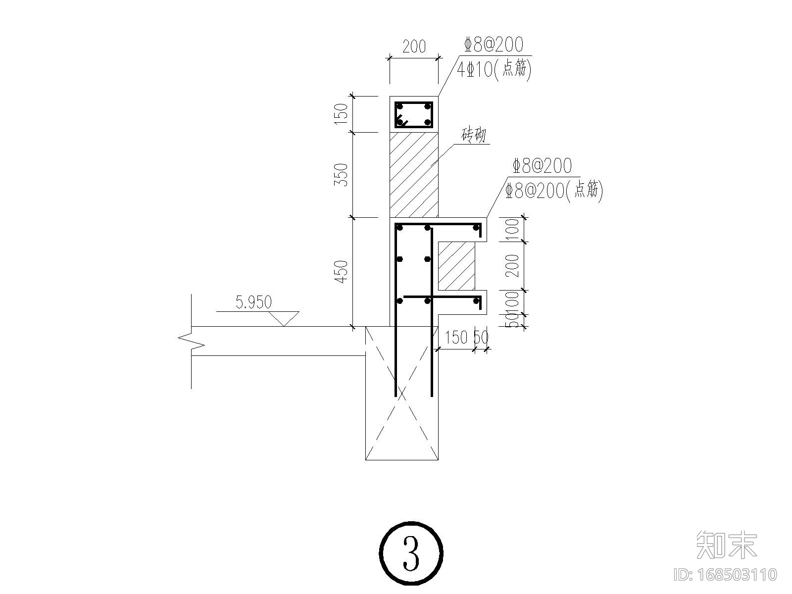 三层框架结构施工图下载【ID:168503110】