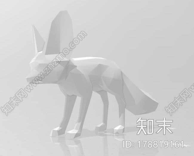 狐狸3d打印模型下载【ID:178819161】