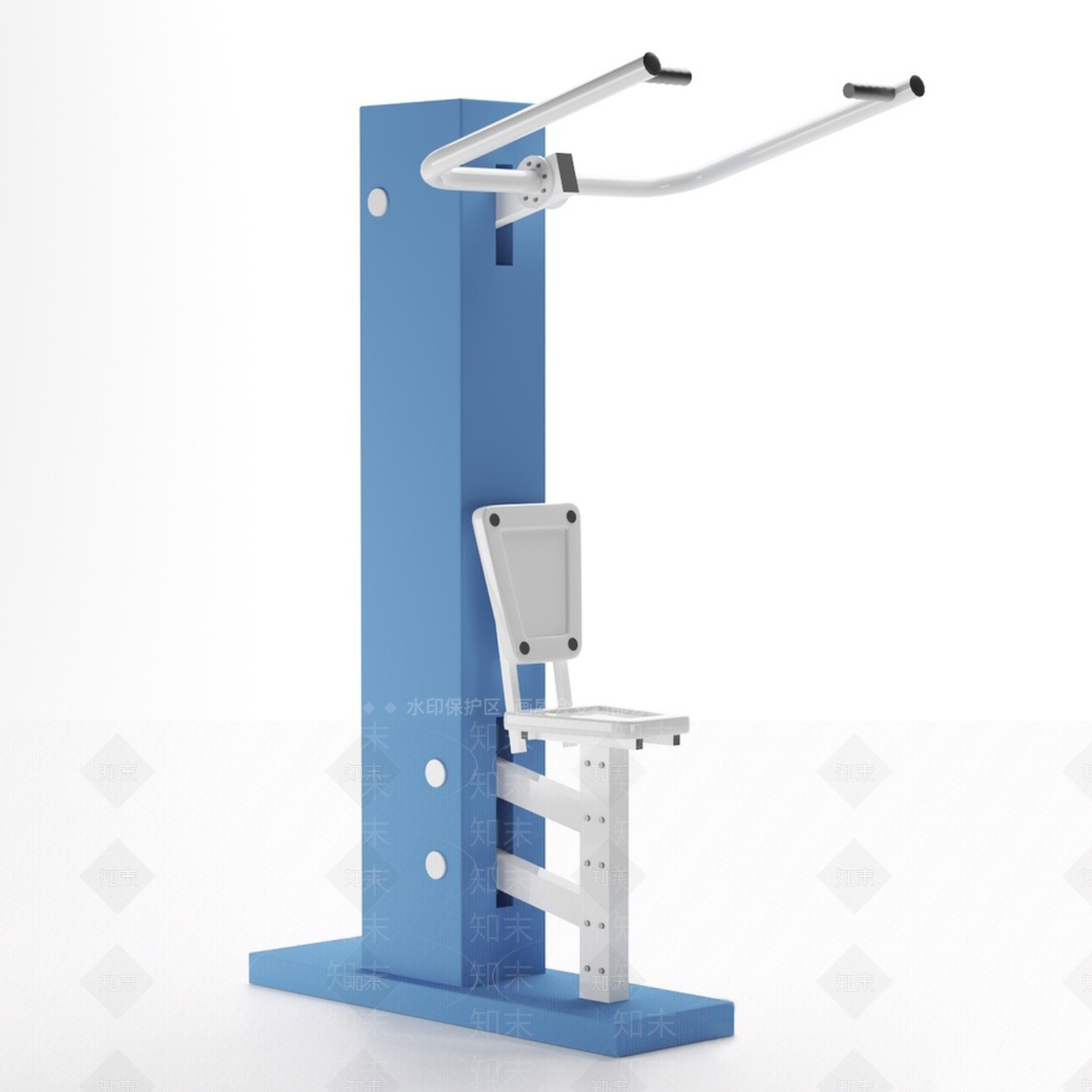 现代流行户外健身器材国外下载3D模型下载【ID:178237173】