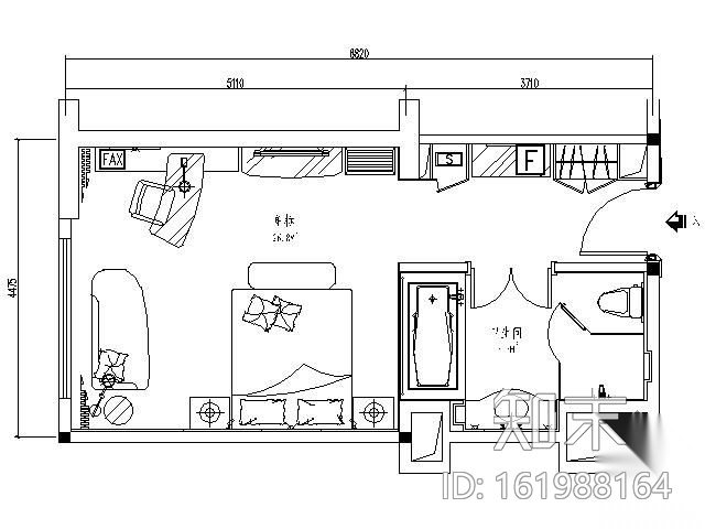 海景酒店套房施工图Ⅱcad施工图下载【ID:161988164】