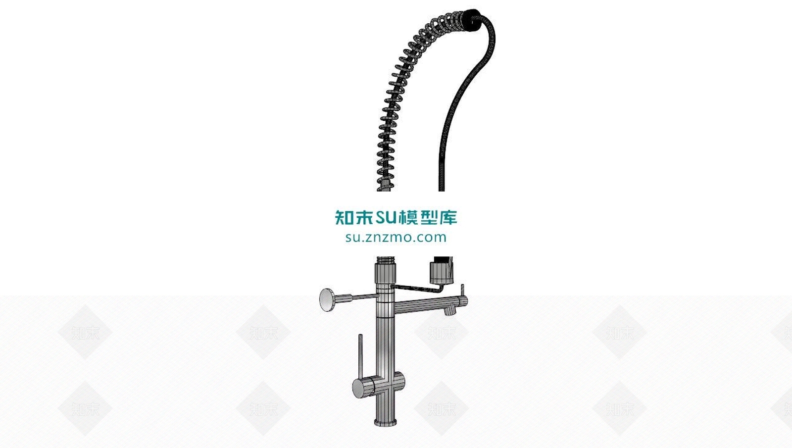 水龙头开关SU模型下载【ID:172531195】