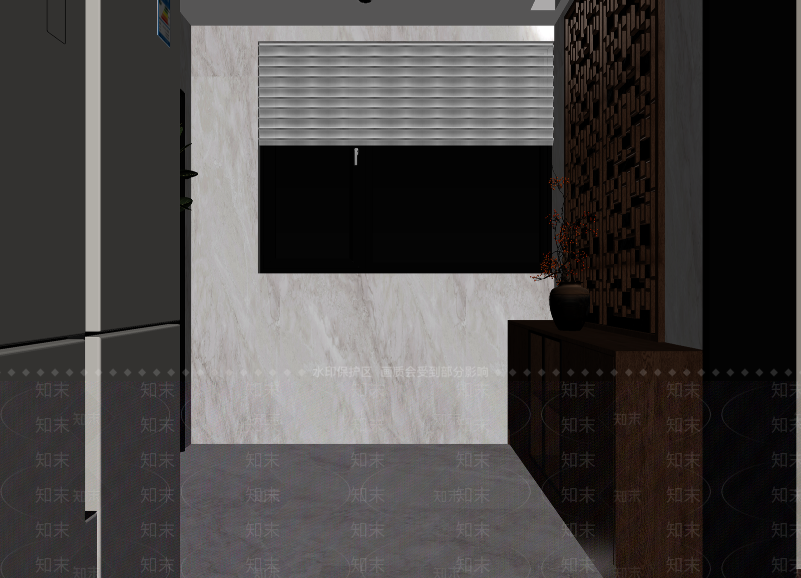 新中式玄关3D模型下载【ID:1215169771】