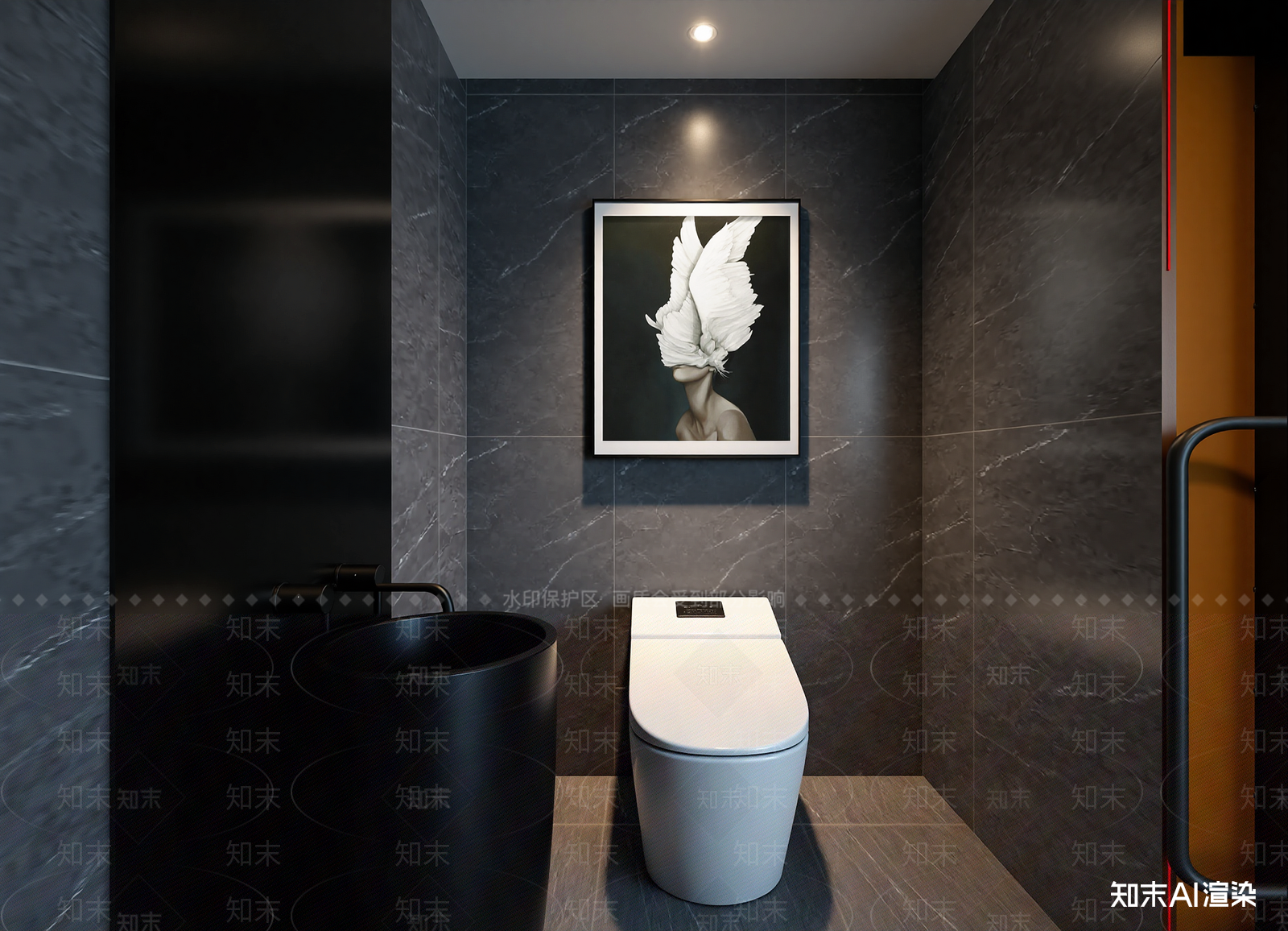 现代酒店卫生间3D模型下载【ID:1214718463】