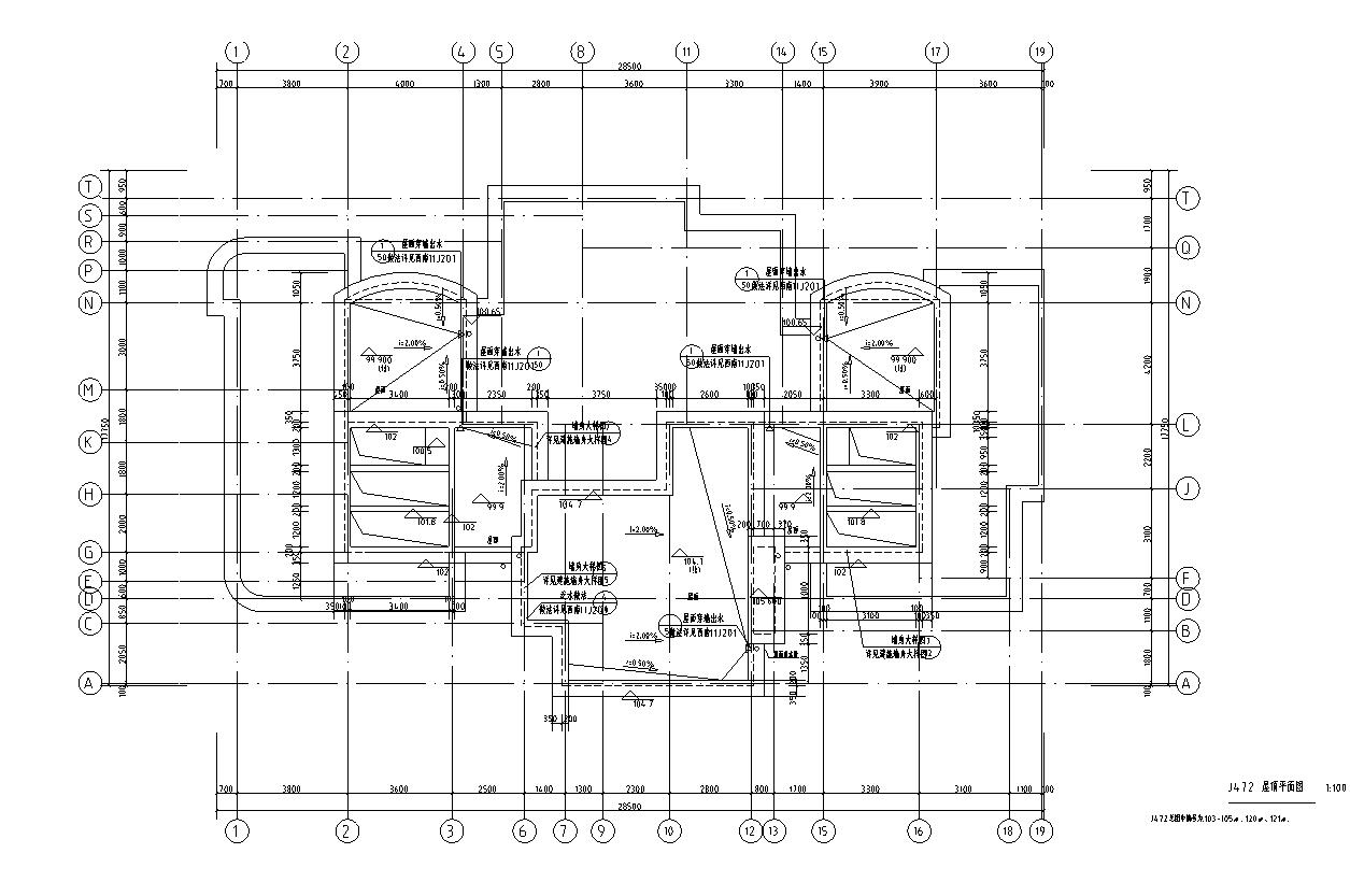 [四川]超高层及低层框架剪力墙结构住宅建筑施工图（含商...cad施工图下载【ID:167533115】