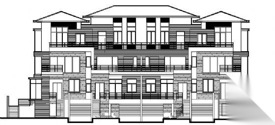 万科丹堤4号别墅建筑扩初图施工图下载【ID:149920103】