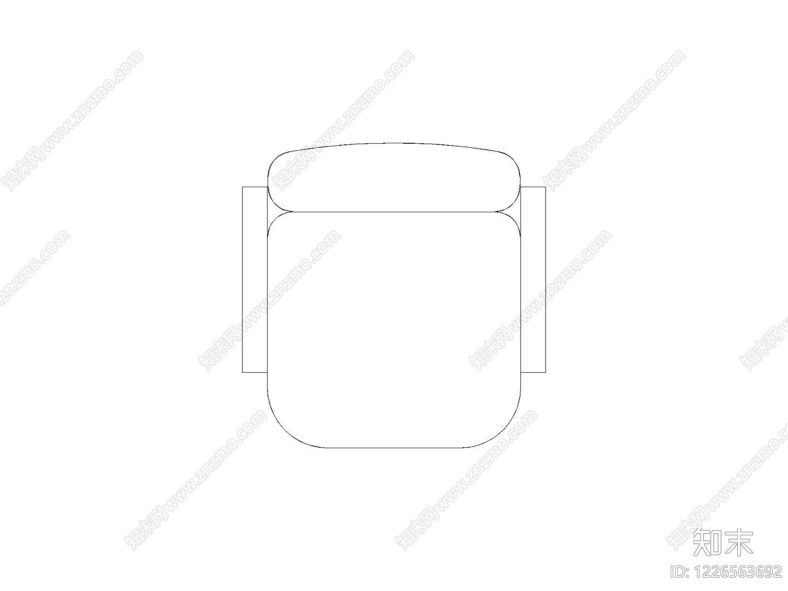 沙发cad施工图下载【ID:1226563692】