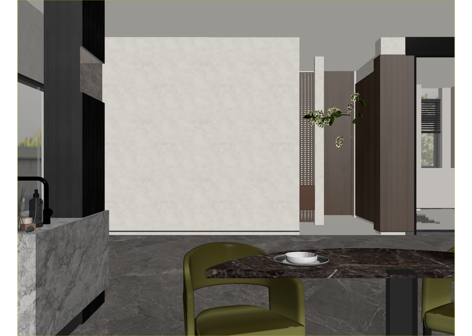 意式家居餐厅3D模型下载【ID:1214807221】