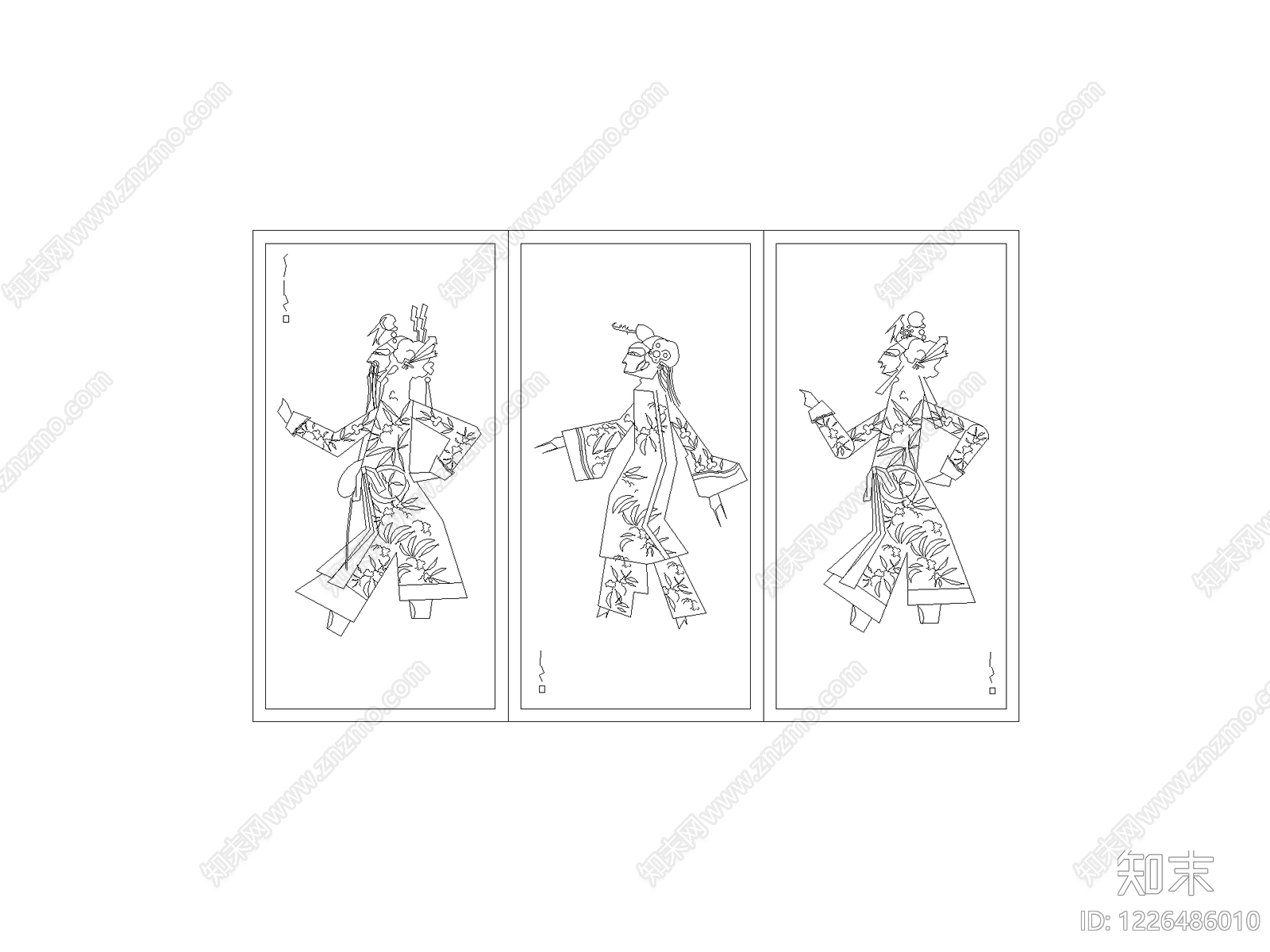 人物cad施工图下载【ID:1226486010】