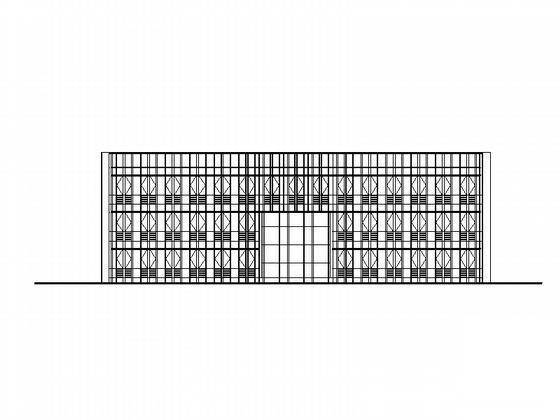 某雨污水泵站调度指挥中心及附属用房建筑方案图cad施工图下载【ID:165424102】