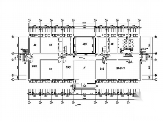 某雨污水泵站调度指挥中心及附属用房建筑方案图cad施工图下载【ID:165424102】