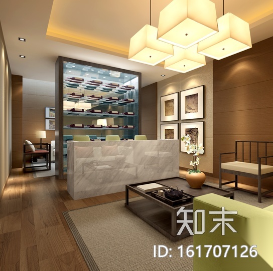 全套别墅样板房室内装饰施工图（含效果图）cad施工图下载【ID:161707126】