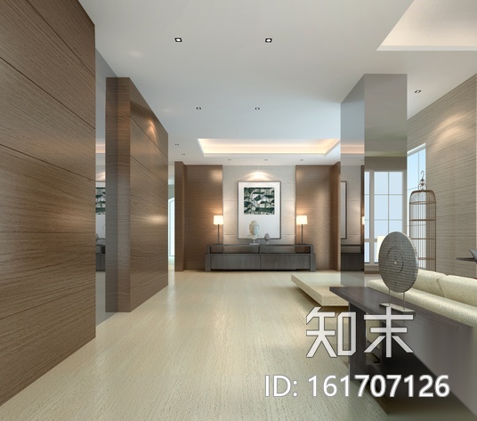 全套别墅样板房室内装饰施工图（含效果图）cad施工图下载【ID:161707126】