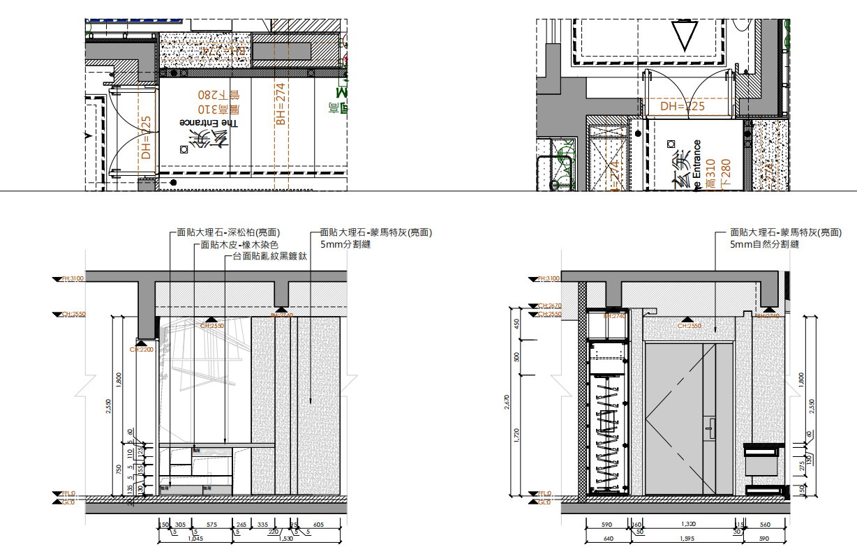 [辽宁]沈阳540㎡顶层复式私人豪宅施工图cad施工图下载【ID:161682193】