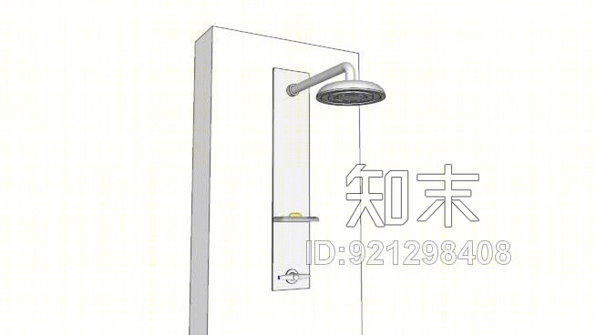 浴室淋浴SU模型下载【ID:921298408】