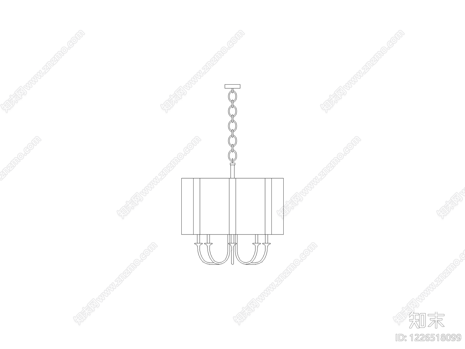 灯具图块cad施工图下载【ID:1226518099】