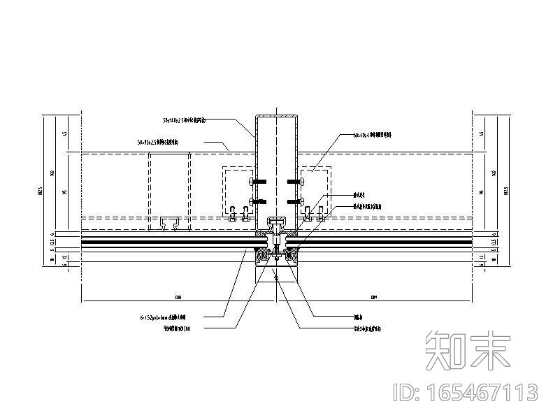 防火幕墙系统标准图(大样图及节点图)施工图下载【ID:165467113】