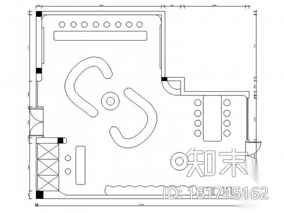 [江苏]某名品专卖店室内装修施工图（含效果）cad施工图下载【ID:161745162】