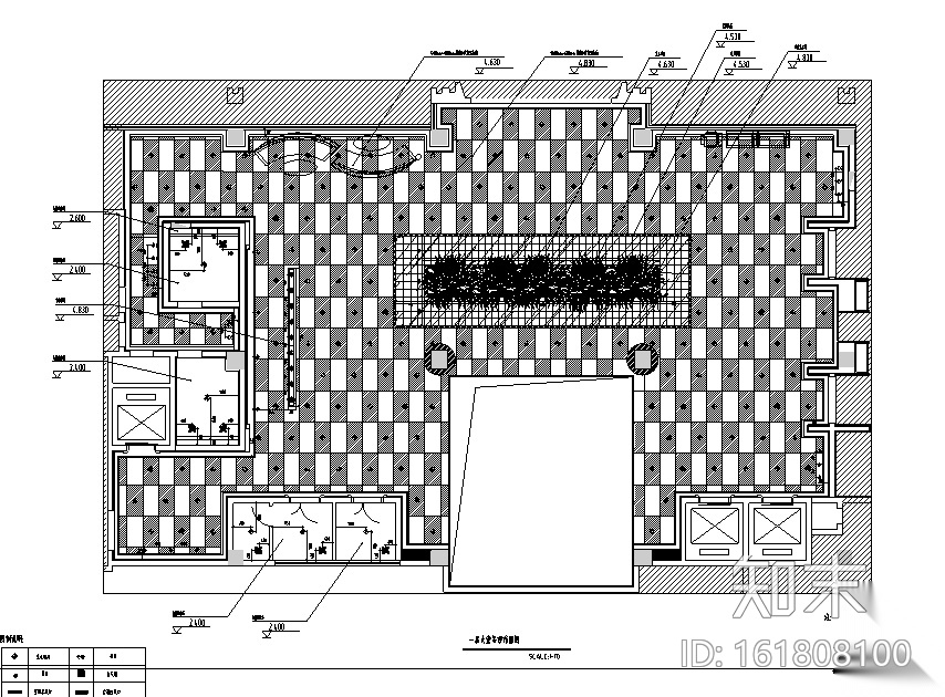[福建]现代风格容泰公馆会所空间设计施工图（附效果图）cad施工图下载【ID:161808100】