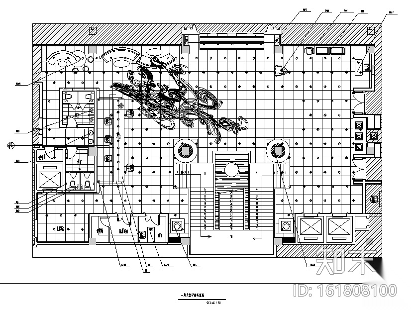 [福建]现代风格容泰公馆会所空间设计施工图（附效果图）cad施工图下载【ID:161808100】