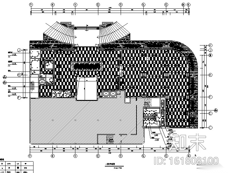 [福建]现代风格容泰公馆会所空间设计施工图（附效果图）cad施工图下载【ID:161808100】