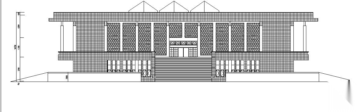[浙江]三层框架结构图书馆建筑施工图施工图下载【ID:165626182】