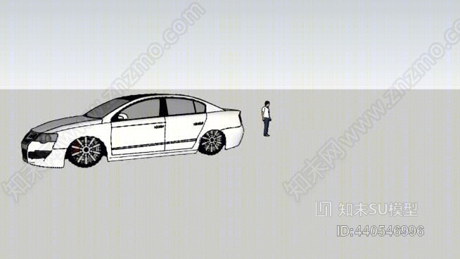 大众帕萨特（06模型）SU模型下载【ID:440546996】
