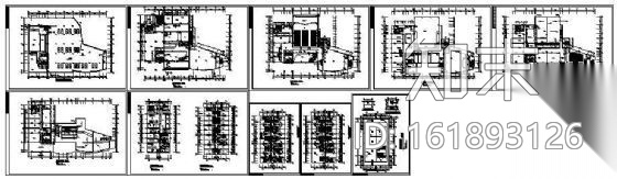 一个四星级酒店建筑施工竣工图cad施工图下载【ID:161893126】