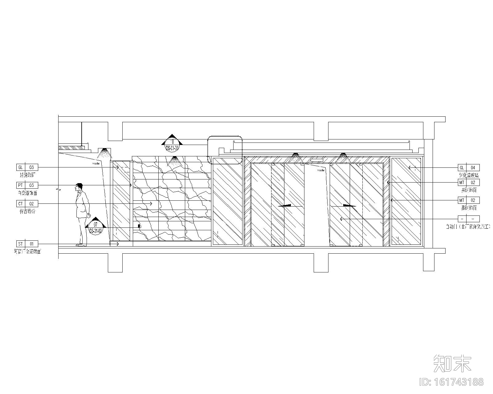 四川泽嘉建筑公司办公楼装修施工图+效果图施工图下载【ID:161743188】