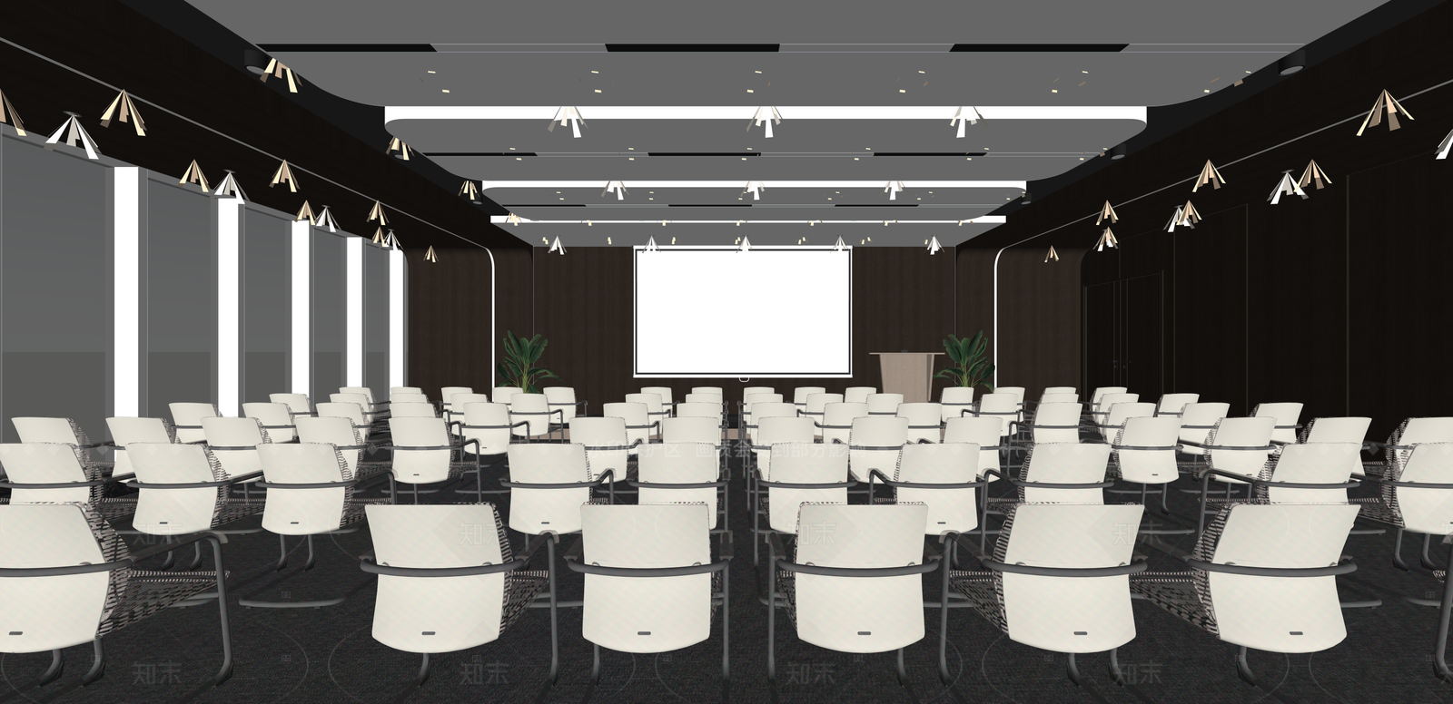 现代会议室SU模型下载【ID:1215950181】