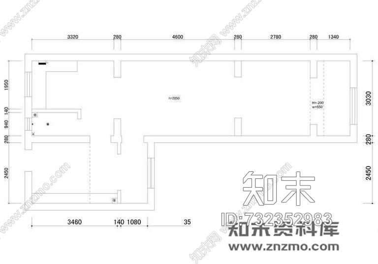 孔设计-旧房改造《紫惑》cad施工图下载【ID:732352983】