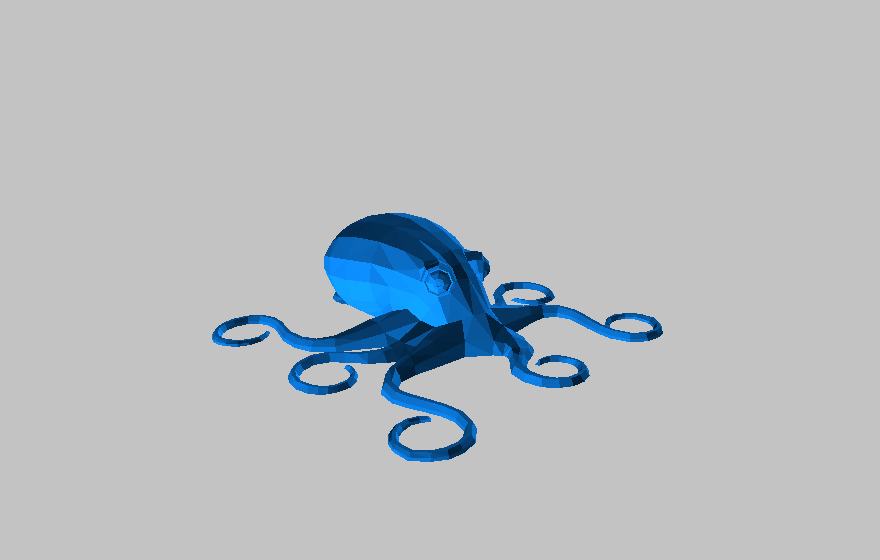 著名的八爪鱼3d打印模型下载【ID:178595189】