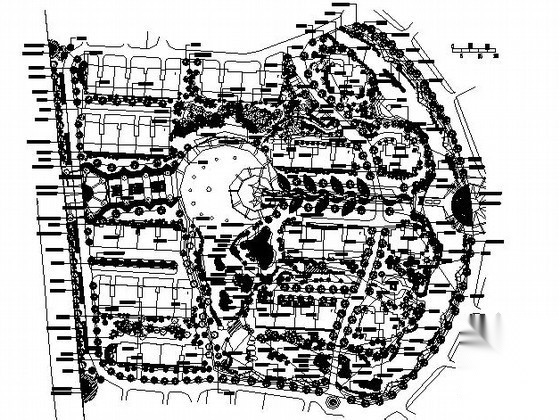 [江阴]花园小区景观园建工程施工图施工图下载【ID:161095136】