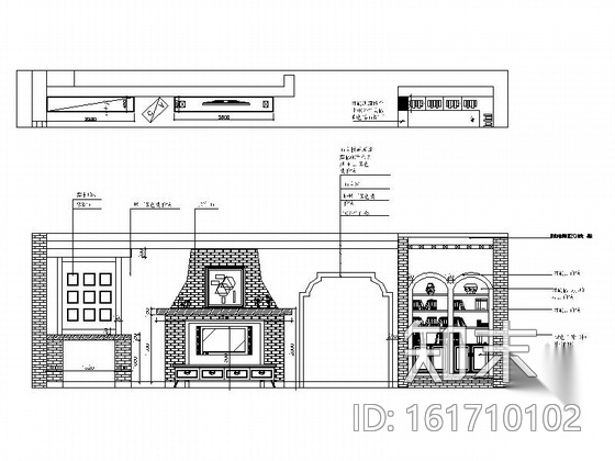 [江苏]精品欧式风格三居室室内装修施工图（含效果）cad施工图下载【ID:161710102】