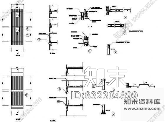 图块/节点U型玻璃标准图施工图下载【ID:832304899】