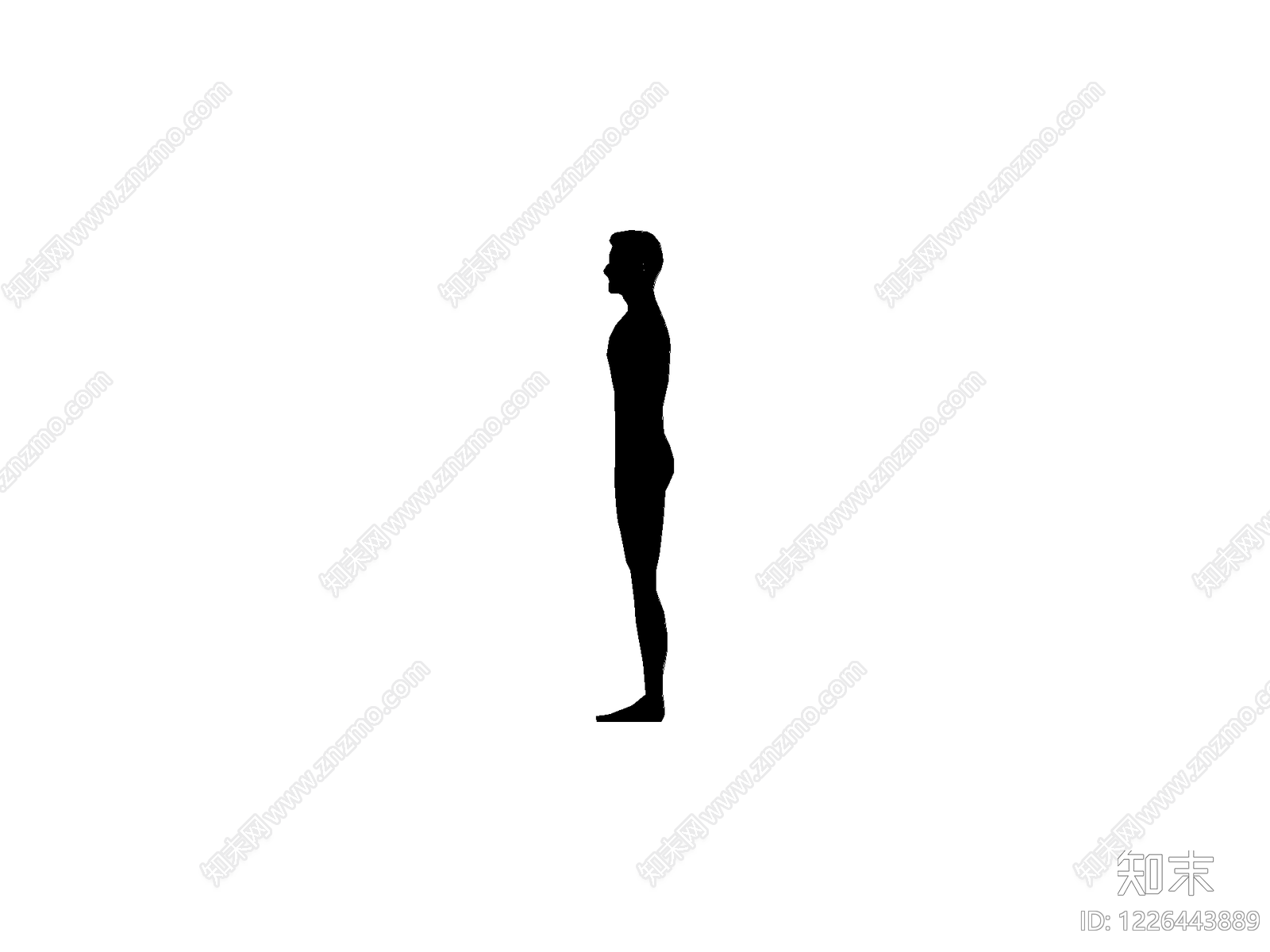 现代人物CAD图纸